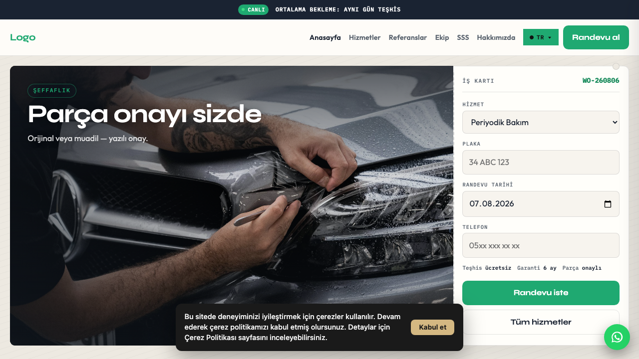 Oto Servis - 1 teması — Oto Servis